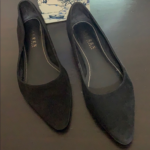 Lauren Ralph Lauren black suede flats size 6B - Picture 3 of 8